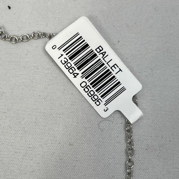 Ballet moonstone silver toned necklace - Picture 4 of 7